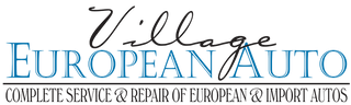 village european auto logo - complete service and repair of european and import autos